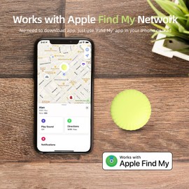 Key Finder Locator,Luggage Tracker,Bluetooth Key Tracker Tag Works with Apple Find My Keys Tracking Device with Replaceable Battery,Item Finder for Keys,Bags,Wallets,Luggage,Kid,Dogs, Cats (Green)