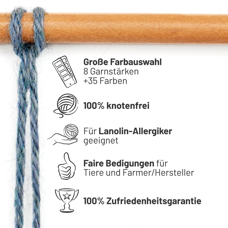 100% Baby Alpaca Wool in 50+ Colours (Scratch-Free) – 300