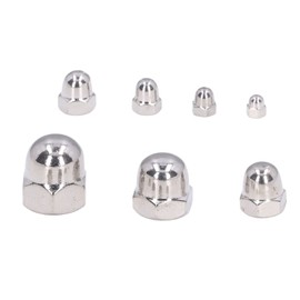 249Pcs Acorn Hex Cap Nuts Dome Cap Nut Acorn Hex Cap Nuts Assortment Kit M3‑M12 DIN1587 304 Stainless Steel