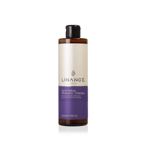 LINANGE Anti Yellow Shampoo with Grape Extract and Violet Pigment,