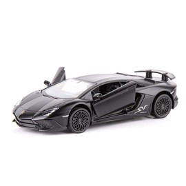 TGRCM-CZ 1/36 Scale LP770-4 Casting Car Model, Zinc Alloy Toy Car for Kids, Pull Back Vehicles Toy Car for Toddlers Kids Boys Girls Gift (Black)