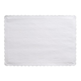 Creative Converting Touch of Color Paper Placemats Party Supplies, 50 count, White