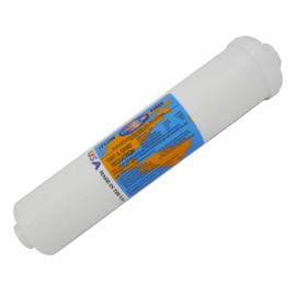 IPW Industries Inc-Omnipure - (K5633-KK) - 12" x 2.5" T40 GAC Coconut Carbon Inline Filter 3/8" OD Quick Connect
