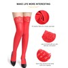 sunshinelady Hold-Up Stockings for Women Lace Sexy PU Overknee Stocking