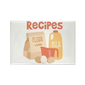 CafePress Recipes Magnets Rectangle Magnet, 3"x2" Refrigerator Magnet