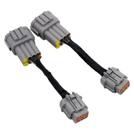 OMNDYEHA Headlight Conversion Adapter Harness 8 to 6 Pin Fits Nissan 350z 2003-2005, Copper Wire, Automotive Wiring, HID Wiring, Plug and Play