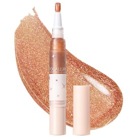 FOCALLURE Glitter Lip Gloss,High Shine Shimmer Lipstick,Long Lasting Plumping Lipgloss,Hydrating,Moisturizing,Non-Sticky and Lightweight Formula for Lip Color,Serein