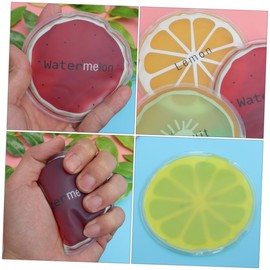 Mobestech 5pcs Cooling Bags Travel Mini Ice Mats for Outdoor Use Chic Fruit Design Reusable Ice Pads for Injuries and Sprains for Picnics and Hot Days Random Style