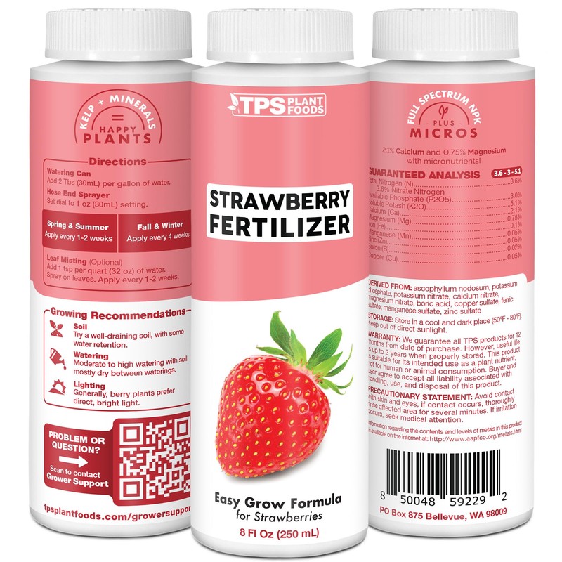 TPS NUTRIENTS Strawberry Fertilizer for Fruit and Berry Gardens, Liquid