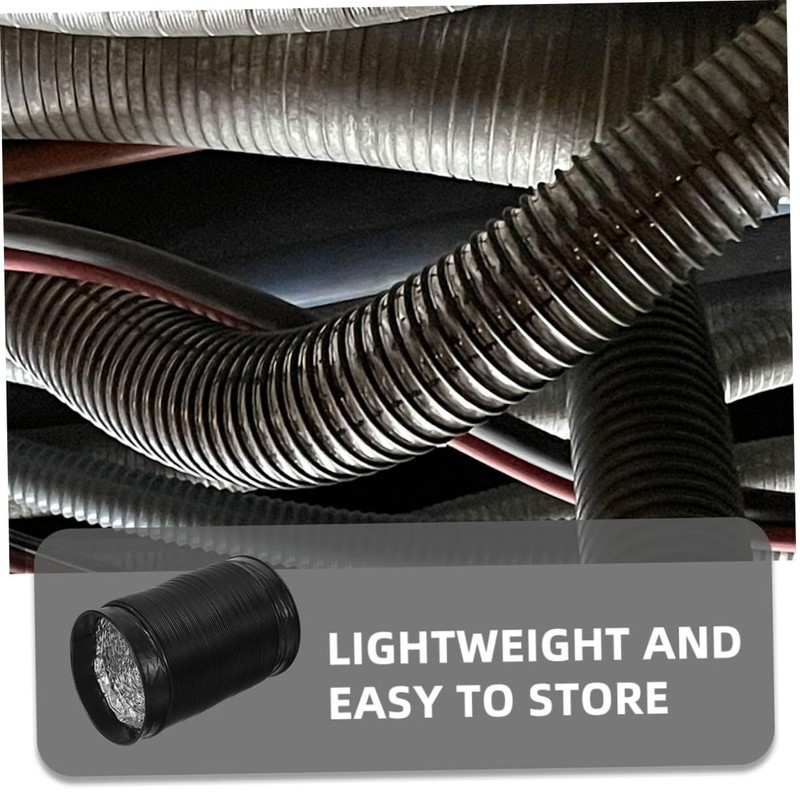 SHINEOFI Heavy Duty Flexible Aluminum Dryer Vent Hose Optimal Ventilation