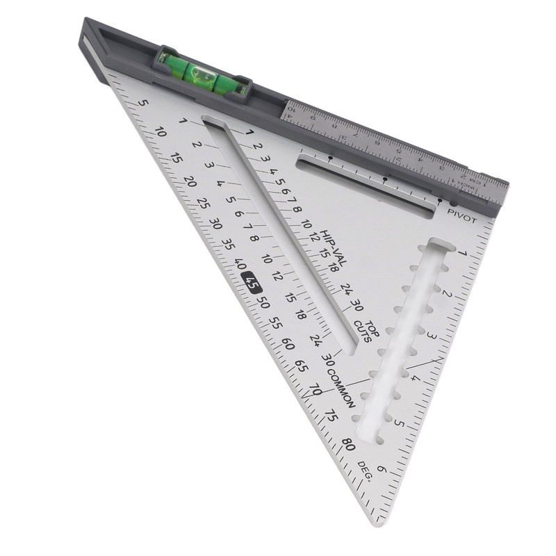 7 Inch Rafter Square with Level High Accuracy Aluminum Alloy