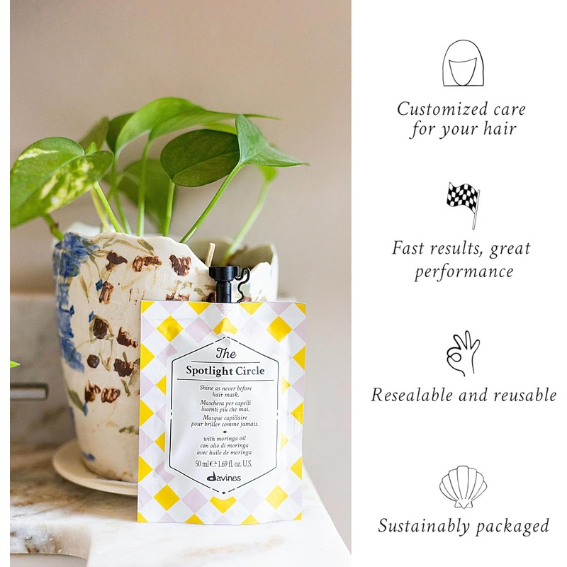 Davines The Spotlight Circle Mascarilla capilar para dar brillo 50