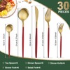 Pleafind Besteck Set, 30 teilig Besteck Set 6 Personen, Besteckset