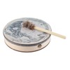 Shaman Drum with Drum Stick Deep Bass Healing Tool Decoration