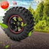 Pack of 4 Durable Tyres, 6-Hole Wheel Tyres, Rubber Tyres