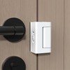 2 Set White Adjustable Portable Door Lock,Security Door Reinforcement Lock