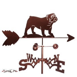 SWEN Products Hand Made English Bulldog Dog Side Mount Weathervane ~New~