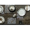 Premier Housewares 1203624 Chevron Placemats - Set of 4, Black/White,
