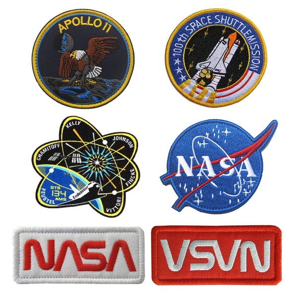 Zcketo NASA Embroidered Patch Closure, Nasa Space Exploration Patch for