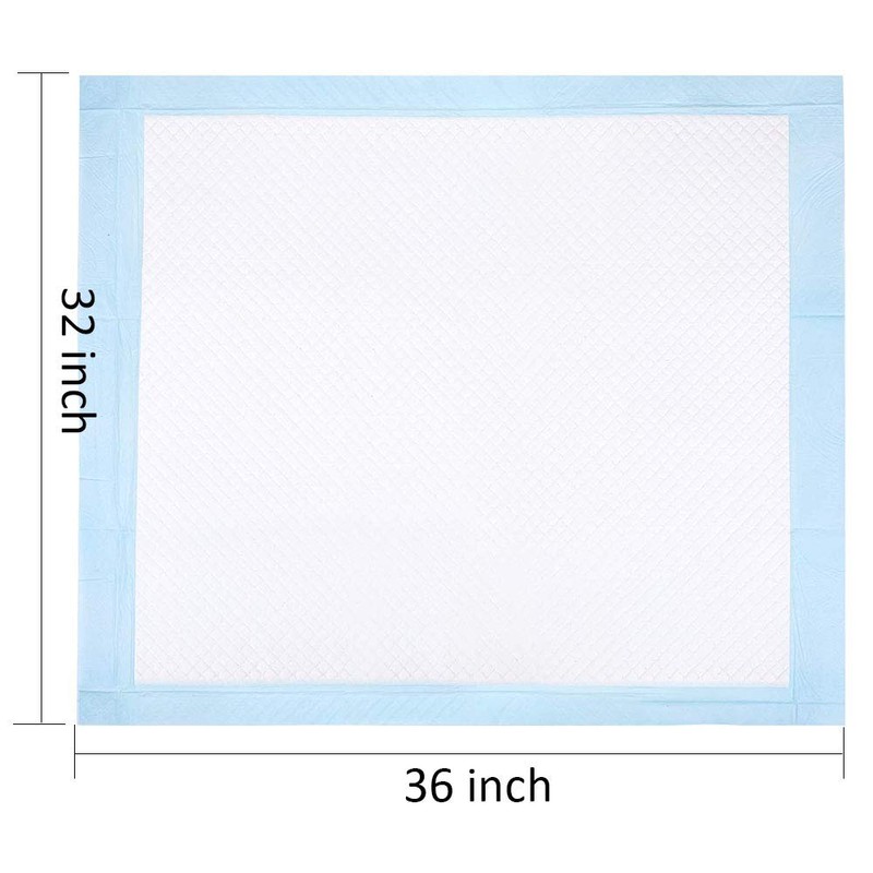 Bed Pads Disposable for Adult Extra Large (32”x36”, 20 Counts),