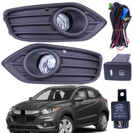 BestParts Pair Fog Lights Set Kit Compatible With Honda HR-V HRV 2019-2022 With Covers + Brackets + Switch + Wiring Replaces 71106T7AJ10 71105T7AJ10 33950T5RA01 33950TBAA01 71108T7AJ00 71107T7AJ00