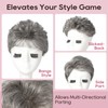 Hair Topper, Short Wiglet Hair Topper for Women with Thinning