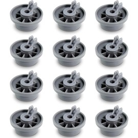 YGHSZ Dishwasher Basket Wheel Lower Basket Wheel Pack of 12 Replacement for Bosch Kenmore Siemem Neff Universal Dishwasher Cutlery Basket 165314