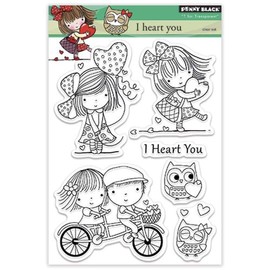 Penny Black Clear Stamps 5 x 6.5-inch Sheet-I Heart