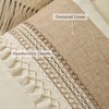 QoBexim Boho Patchwork Linen Pillow Covers with Tassles 18x18 Set