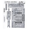 Stampers Anonymous CMS-171 Tim Holtz Cling Rubber Stamp Set, Poisonous