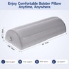 Inflatable Half Moon Pillow for Legs, Knees & Back -