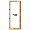 7x20 Frame Gold Bamboo Picture Frame | 0.75 Inch Moulding