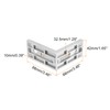 sourcing map 4Pcs Inside Corner Bracket Gusset, 88x88x42mm 4590 Angle