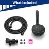 High Pressure 10 Setting Handheld Shower Head, 5" Detachable Showerhead