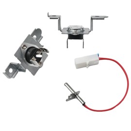 Vkinman Dryer Thermistor and Thermostat Kit 6323EL2001B Replacement for LG Kenmore Dryer AGM30045804 6931EL3004B 6931EL3003C