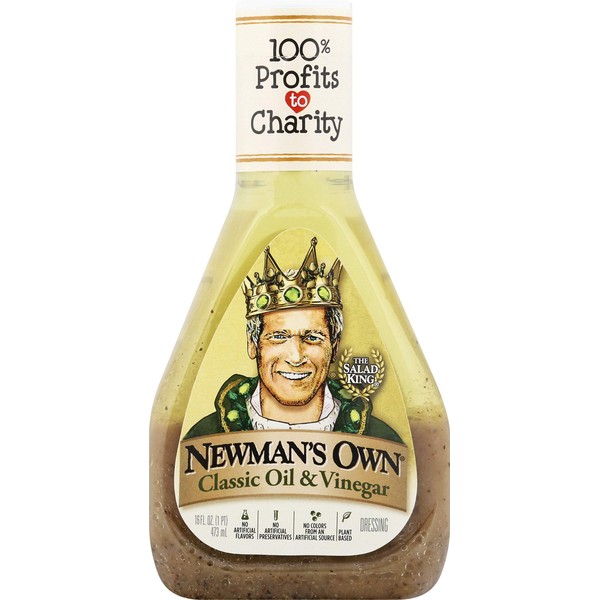 Newman's Own Classic Oil & Vinegar Salad Dressing, 16-oz. (Pack of 6)