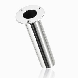 Fishing Heavy Duty Stainless 316 Grade Steel Rod Holder - 30 Degree with Drain Flush Mount Fishing Rod Holder (1) Piece