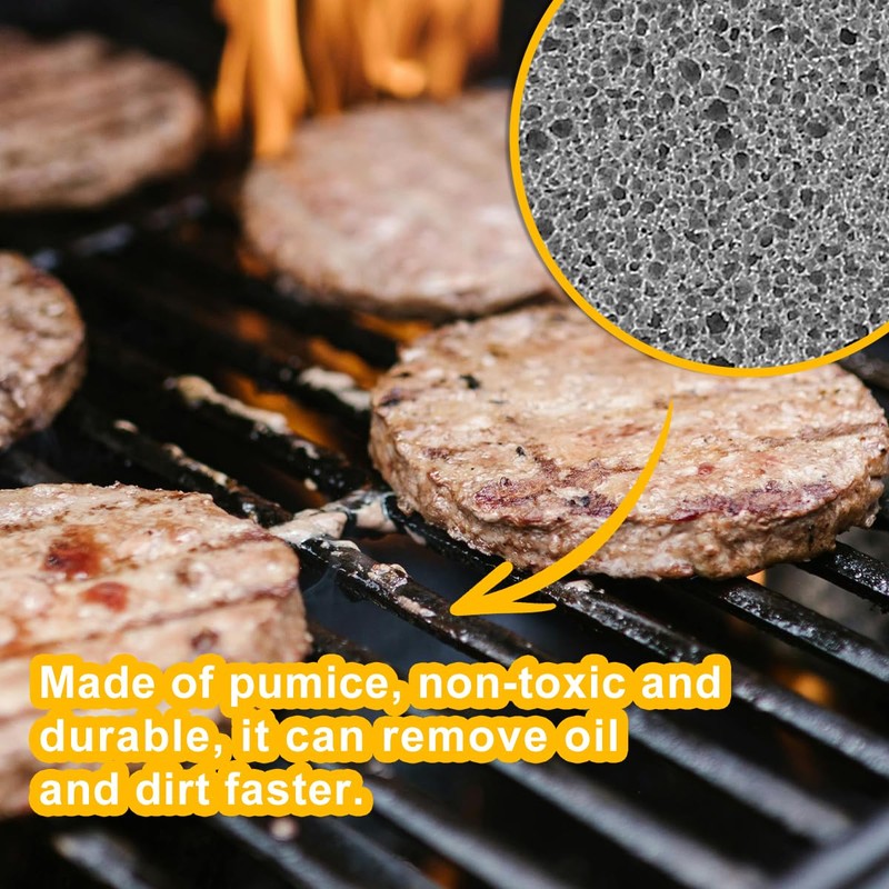 Thyonta Pumice Stone for Cleaning 4PCS Barbecue Cleaning Bricks Griddle