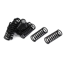 TOP-VIGOR 10Pcs Compression Spring, 1.2mm Wire Dia, 12mm OD, 30mm Free Length Dual Extended Durable Dual Hook Tension Spring for Furniture Screen Doors Repair Projects