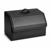 Medium Collapsible PU Leather Car Trunk Organizer with Lid &