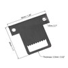 sourcing map Picture Hangers, 32mm x 28mm Double Hole with