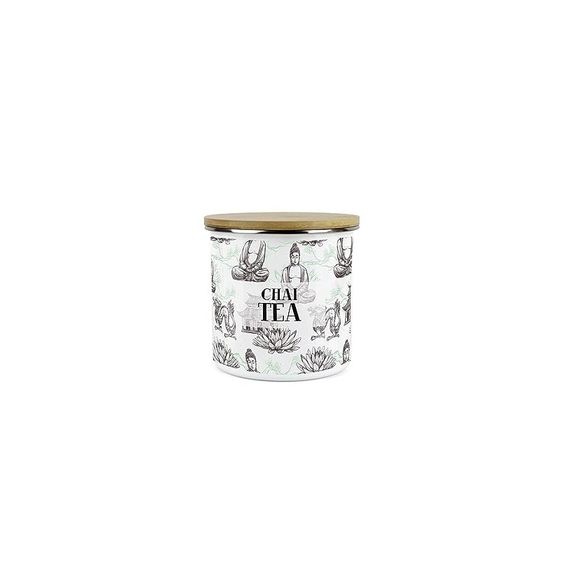 Purely Home Asian Style Chai Tea Storage Canister - Continental