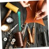 DIYEAH Set of 15 Palette Sticks, Glue Brush, Leather Glue