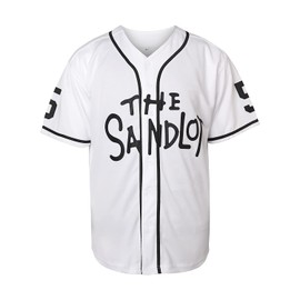 Phoneutrix Benny 'The Jet' Rodriguez 30 The Sandlot Legends #23 Bel Air Short Sleeve 3D Print Fashion Baseball Jersey (5 White, Large)