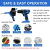 Drain Auger, Clog Remover with Drill Adapter, 25 Feet Flexible