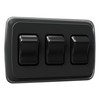 Leisure LED Contemporary Triple SPST On-Off Switch with Bezel, 12-Volt,