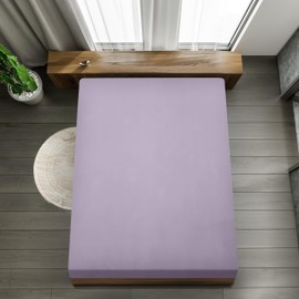 Utopia Bedding - Fitted Sheet 180 x 200 cm up to 30 cm - Lavender - Brushed Microfibre Fitted Sheet - Oeko Tex Standard 100