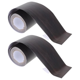 VINTORKY 2Rollos Flexible Autoadhesiva para Pared Rodapié Decorativo de Negro Metros para Decoración de Habitaciones Salas y Pasillos