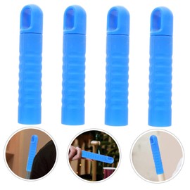 SOLUSTRE Pack of 4 Broom Handle Cover Broom Accessories Broom Handle Broom Handle Broom Handle Replacement Handle Washing Line Rod Handle End Cap Mop Handle Handle PP Blue
