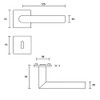 ck-türbeschläge New Orleans Q Handle Set 3 mm Magnetic Flat